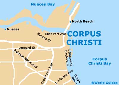 Small Corpus Christi Map