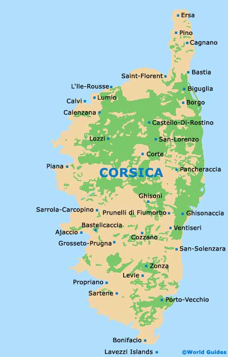 Small Corsica Map
