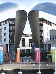 View of the Millennium Place Whittle Arches