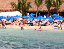 Picture of Cozumel's tropical San Francisco Beach