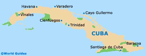Havana Cuba To Varadero Cuba Map