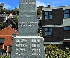 Close-up image of the Bloody Sunday Memorial