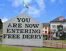 Picture showing the Free Derry Corner