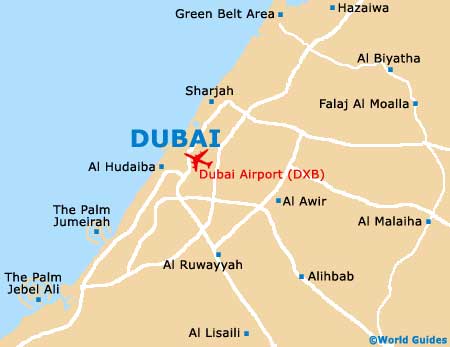 Dubai map