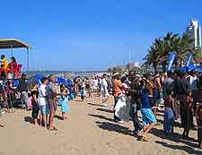 Photo of summer crowds on the beach
