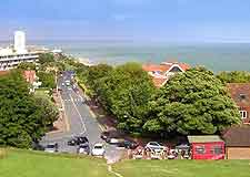 View of the town's main road