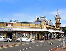 Different photo of the town's train station