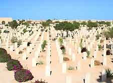 Photo of the War Cemetery and graves