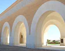 Picture of the three War Cemetery arches