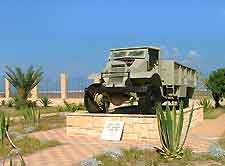 Image of a war cemetery tank