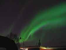 Picture of the world-famous Northern Lights in Alaska (Aurora Borealis)