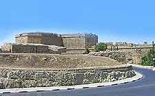 Image of local road and historic architecture