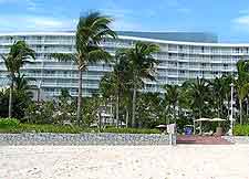 View of the beach fronting the Westin Grand Bahama Hotel
