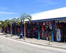 View of local shopping street