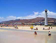 Image of Morro Jable beaches showing the Lighthouse
