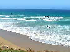Photo of surfing off the Fuerteventura coastline