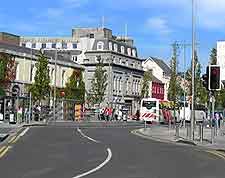 Photo showing main road in the city centre, by Eyre Square