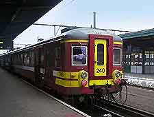 View of train arriving at the station