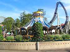 View of Liseberg Amusement Park