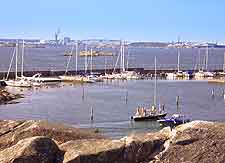 Distant view of the Saltholmen Beach Resort