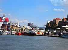 Gothenburg picture of the waterfront skyline and Skanska Skyscraper