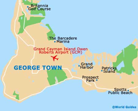 Grand Cayman Island map