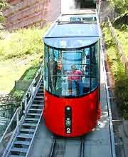 Photo of the Grazer Schlossberg's funicular railway