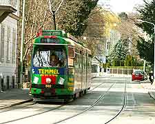 Photo showing city tram line