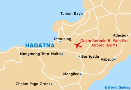 Guam Airport Map