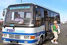 Guernsey Airport (GCI) Directions: Picture of island bus