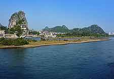 View of the Li River and Fubo Hill (Fubo Shan)