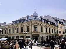 Further view of shops in the city centre