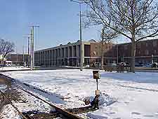 Image of the train station in the winter