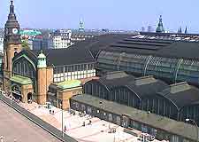 View of the Hauptbahnhof (train station)