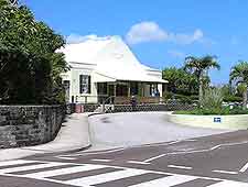 View of the entrance to the Bermuda Aquarium, Museum and Zoo (BAMZ)