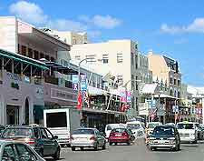 Picture of cars driving along Front Street