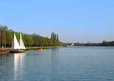 Picture of sailing boats on Maschsee Lake