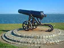 Image of the town's famous seafront cannon