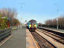 Picture of train arriving at Seaton Carew
