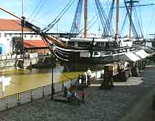 Photo taken at the Maritime Experience, showing the HMS Trincomalee