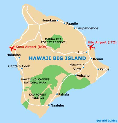 Hawaii Big Island map