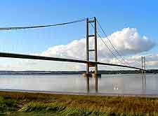 View of Hull's Humber Bridge