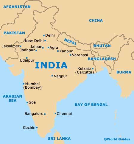 Map if India