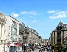 Shoppers in the city centre