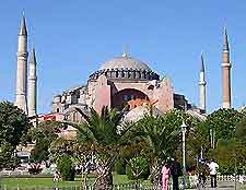 View of Istanbul's historical Hagia Sofia