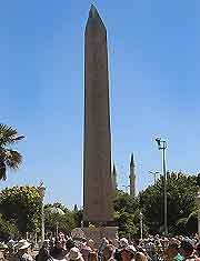 Roman Hippodrome image, showing the towering Obelisk of Theodosius