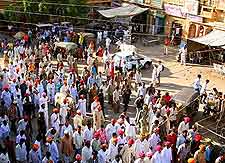 Photo of central crowds