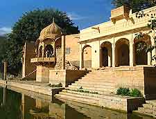 Different picture of the Gadsisar Lake (Gadi Sagar)