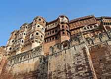 Dramatic view of the Mehrangarh Fort