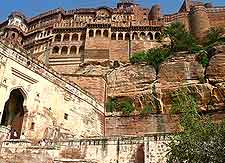 Further view of the Mehrangarh Fort exterior